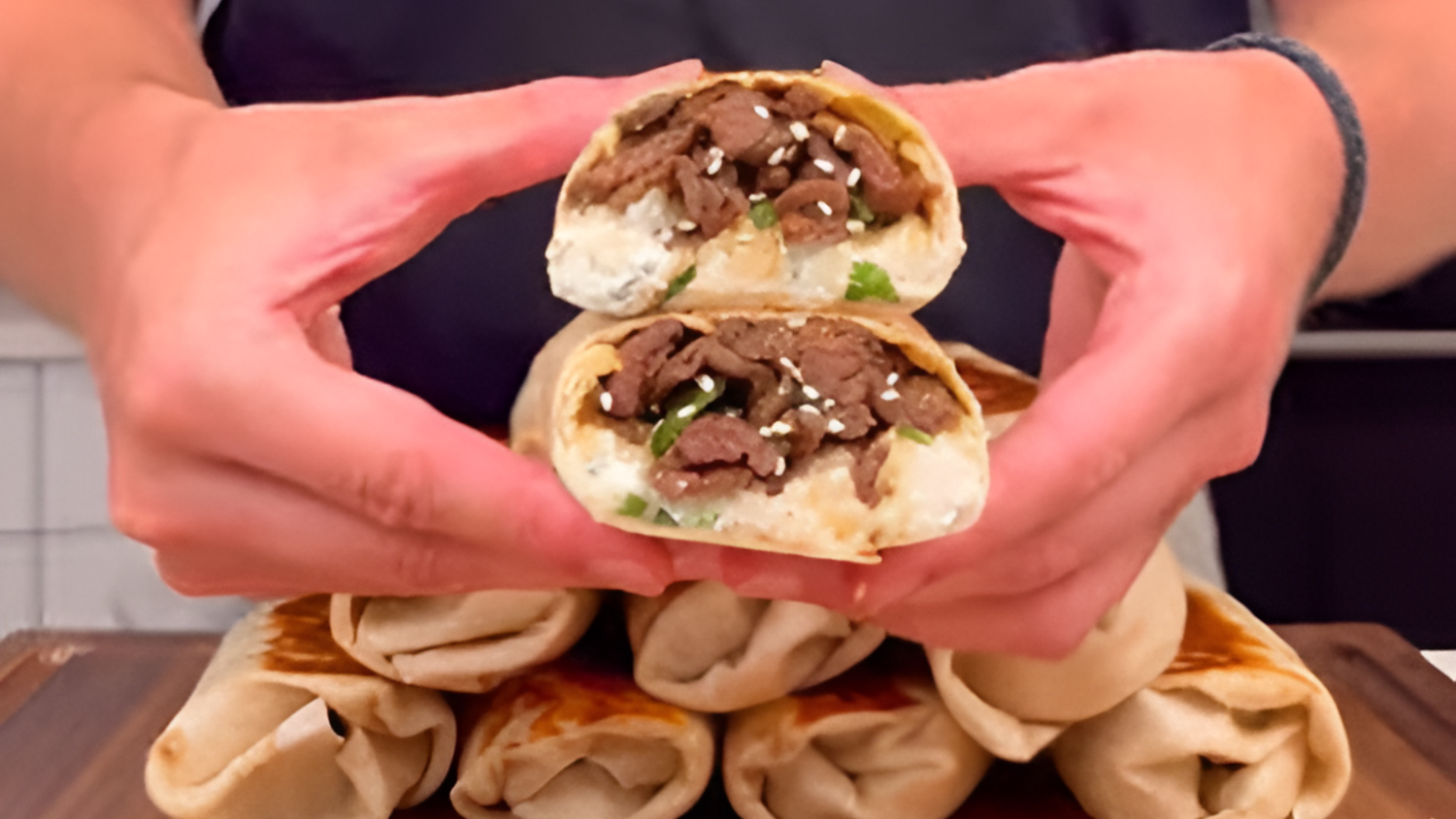 Korean bbq bulgogi burritos