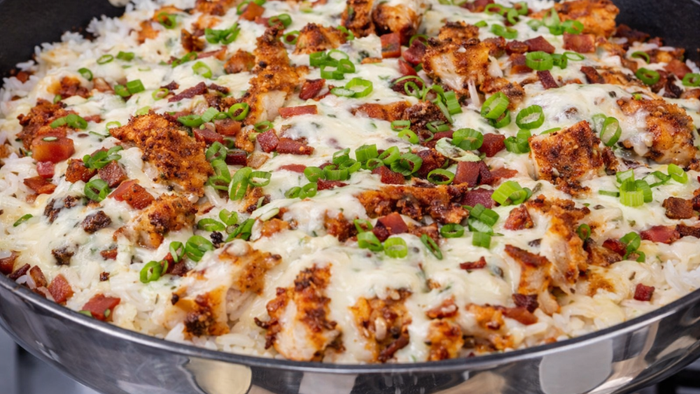 Chicken Bacon Ranch Fried Rice