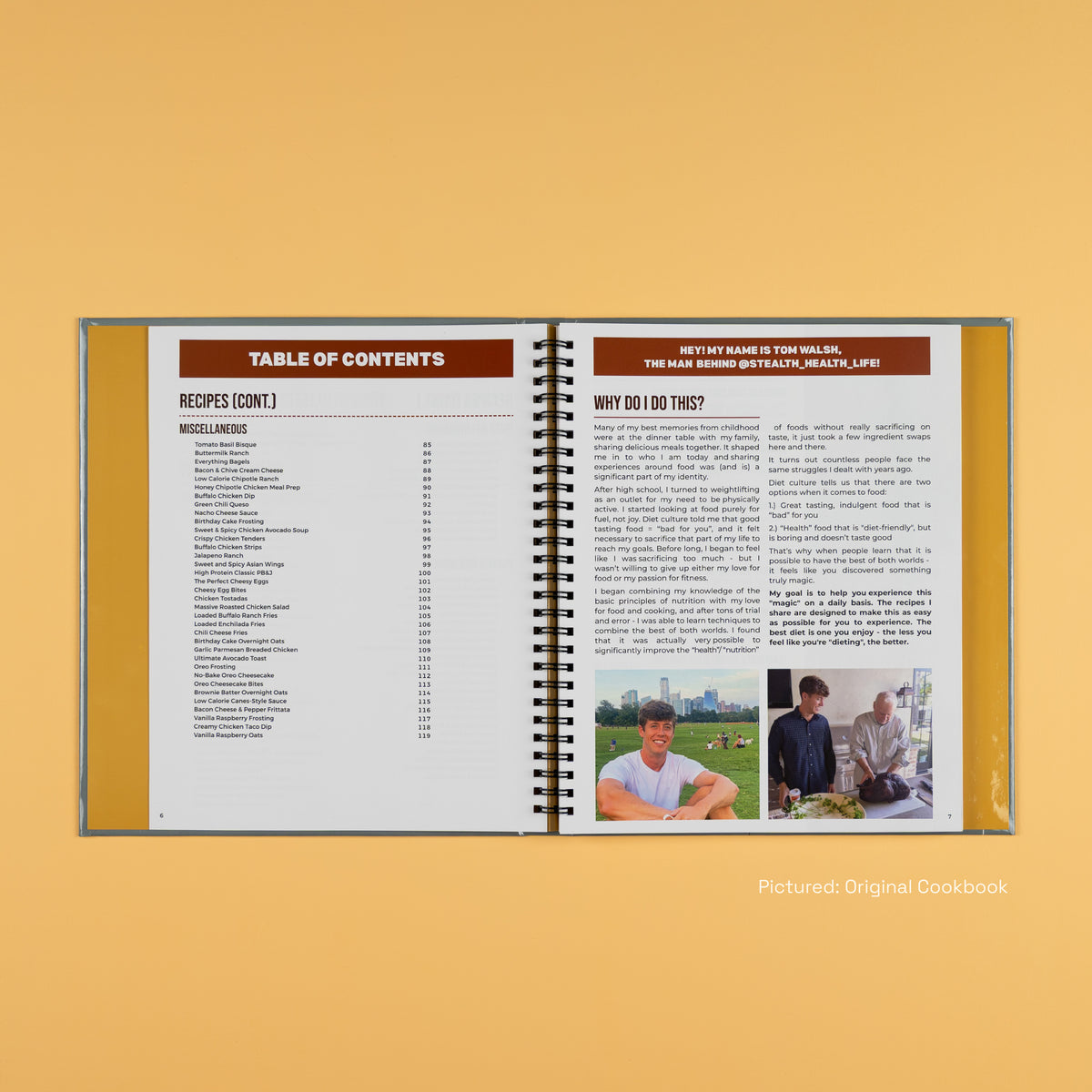 Original Cookbook Table of Contents - Part 2/2
